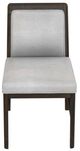 International Furniture Direct Dark Mezquite Dark Amber/Gray Upholstered Dining Side Chair-2