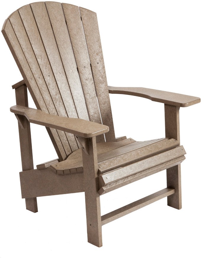 C.R. Plastic Generation Line Beige Upright Adirondack Gabriele BrandSource Home Furnishings