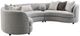 ACME Furniture Ivria 3-Piece Gray Sectional-0