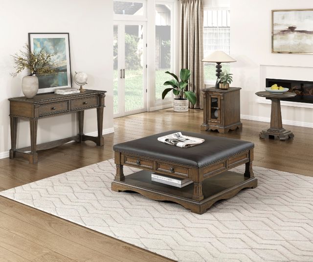 Homelegance® Rochester Brown Sofa Table-1
