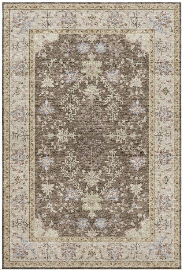 Dalyn™ Rug Company Hatay HY9 Brown 5'x8' Area Rug-0