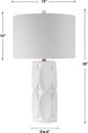 Uttermost® Sinclair Glossy White Glaze Table Lamp-2