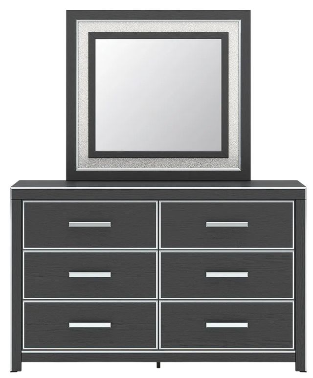 Signature Design by Ashley® Zuraleus Black Dresser and Mirror-2