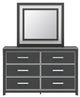 Signature Design by Ashley® Zuraleus Black Dresser and Mirror-2