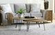 Hammary® Oblique Natural Bunching Cocktail Table Set with Black Metal Base-1