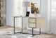 Armen Living Peridot Black/Natural Desk -4