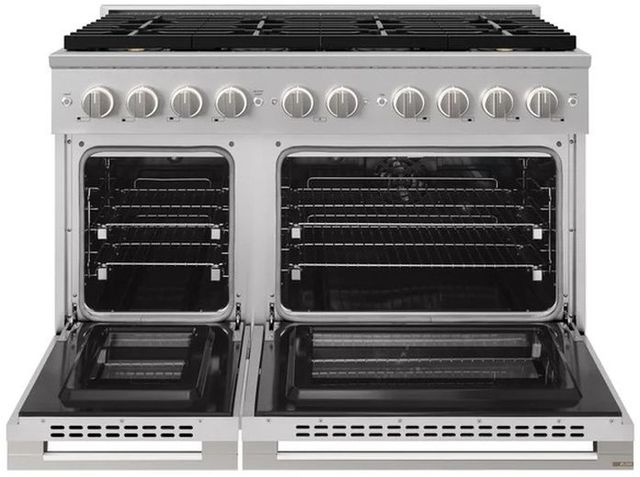 ZLINE Marino 48" Satin Stainless Steel Pro Style Dual Fuel Range with 8-Burner DuoPro™ Cooktop and Dual Ovens-1