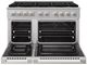 ZLINE Marino 48" Satin Stainless Steel Pro Style Dual Fuel Range with 8-Burner DuoPro™ Cooktop and Dual Ovens-1