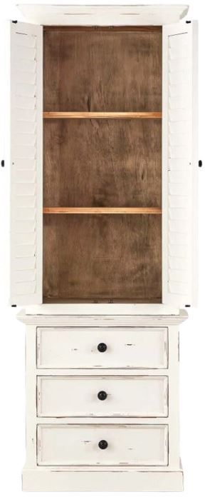 Bramble Customizable Cottage Tall Shutter Cabinet-3
