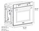 ZLINE Autograph Edition Professional 30" Stainless Steel Single Electric Wall Oven-3
