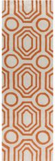 Surya Hudson Park Orange 3'x8' Runner Rug-0