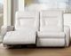 Fornirama 2272 White Reclining Condo Sofa with Adjustable Headrest-1