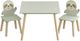 Northfield Living 3-Piece Natural/Sage Green Kids Table and Chair Set-3