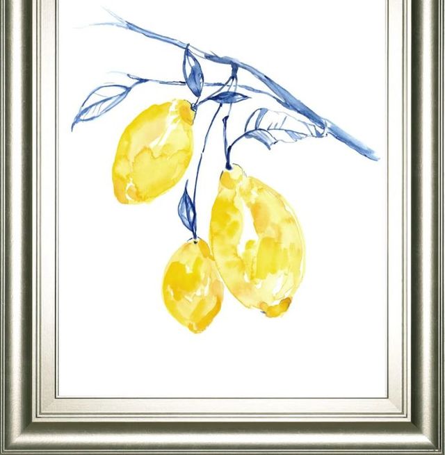 Classy Art Watercolor Lemons II by Jennifer Goldberger Wall Art-1