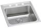 Elkay Lustertone® Classic Lustrous Satin 20" x 22" 2-Hole Single Bowl Drop-in ADA Sink with Perfect Drain®-0
