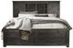 A-America® Sun Valley Charcoal California King Storage Panel Bed-0