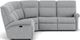 Flexsteel® Davis Silver Tweed Reclining Sectional-1