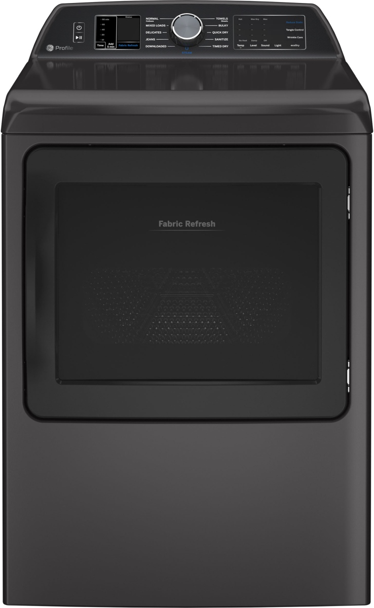 GE Profile™ 7.3 Cu. Ft. Diamond Gray Front Load Gas Dryer | Soll&rsquo;s 