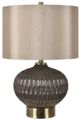 Crestview Collection Bowen Beige/Taupe Faceted Table Lamp-0