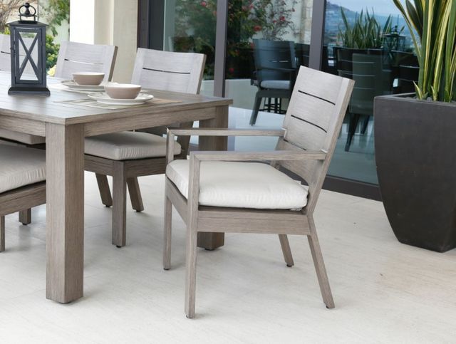 Sunset West Laguna Driftwood Metal Outdoor Table-2