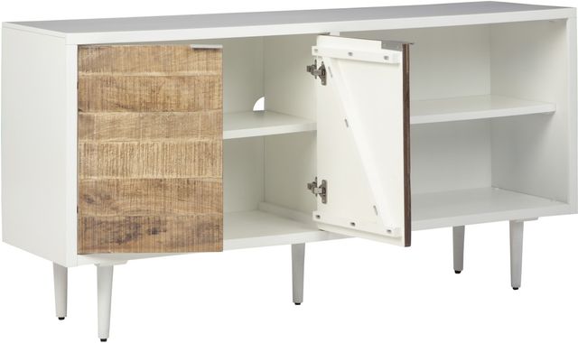 Signature Design by Ashley® Shayland White/Light Brown Accent Cabinet-1