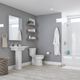 American Standard Edgemere® White Two-Piece Chair-Height Elongated Toilet Less Seat 1.28 gpf/4.8 Lpf-2