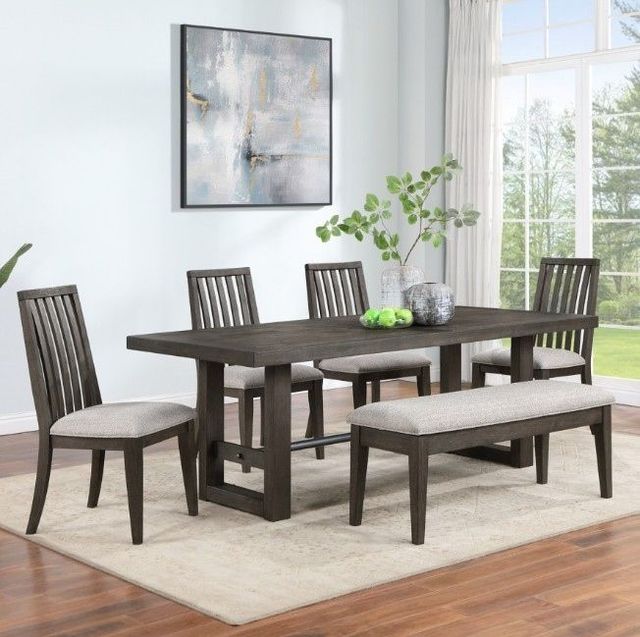 Winners Only® Maybrook Beige/Dark Oak Dining Side Chair-1