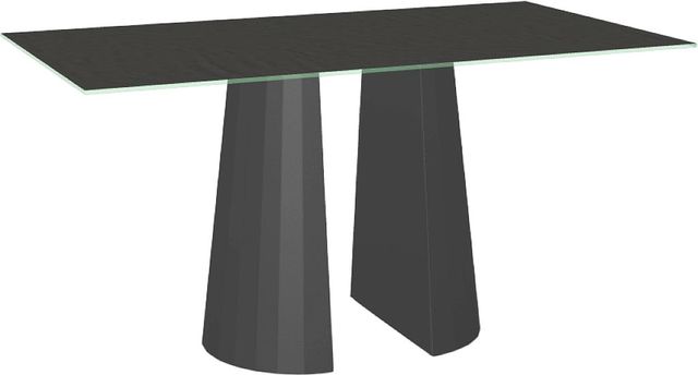 Amisco Customizable Gemma 72" Rectangular Counter Height Pub Table with 0.5" Starstone on Glass Top-0