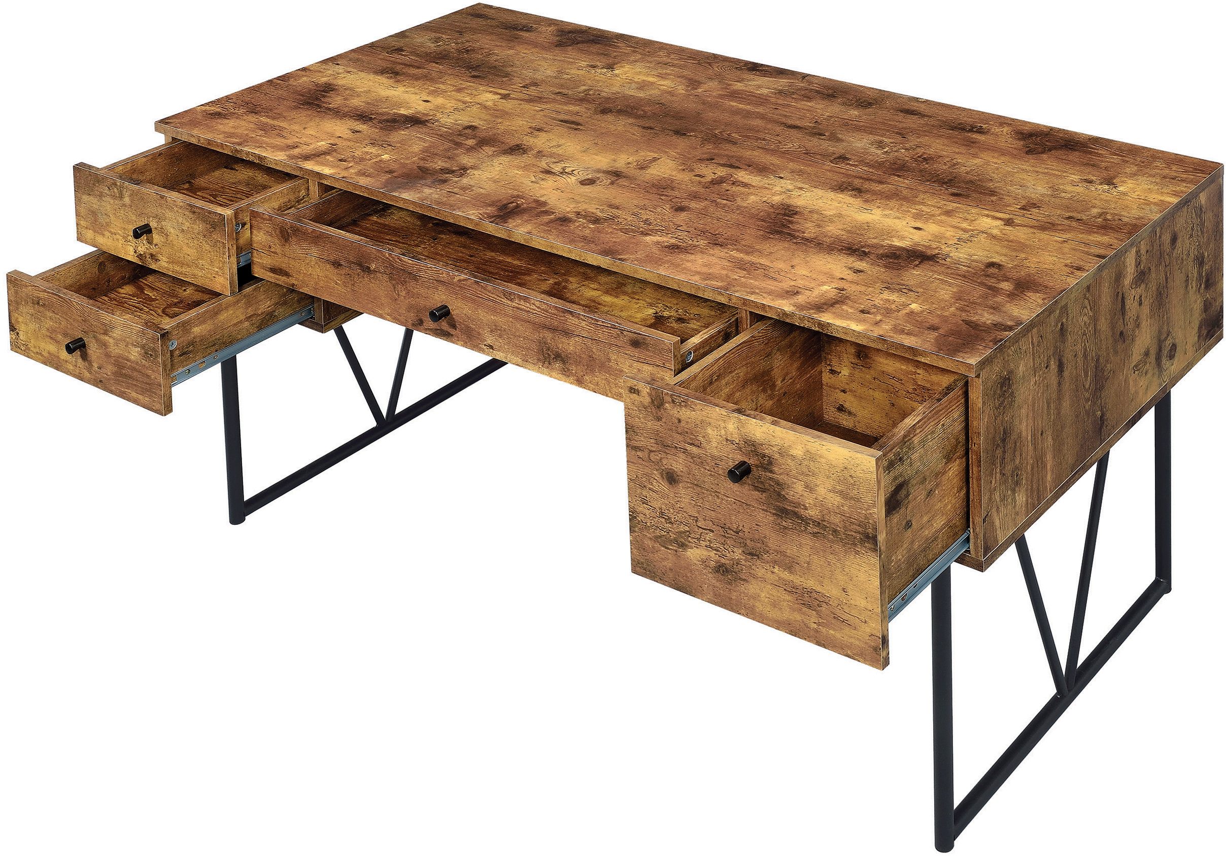 Coaster Analiese Rustic Oak Desk - Thumbnail 4