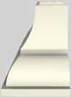 Vent-A-Hood® Designer Series 42" Biscuit Wall Mounted Range Hood-1