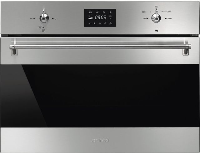 Smeg 1.3 Cu. Ft. Fingerprint-Proof Stainless Steel Built In Microwave-0