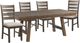 Elements International Jax 5-Piece Cherry/Cream/Taupe Dining Set-0