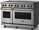 Viking® 5 Series 48" Stainless Steel Pro Style Induction Range with Brushed Brass Trim-3