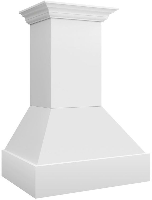 ZLINE 30" Rustic Bright White Finish Wooden Wall Mounted Range Hood-2