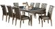 Furniture of America® Amina 7-Piece Glass Top Dining Table Set with Champagne Legs-0