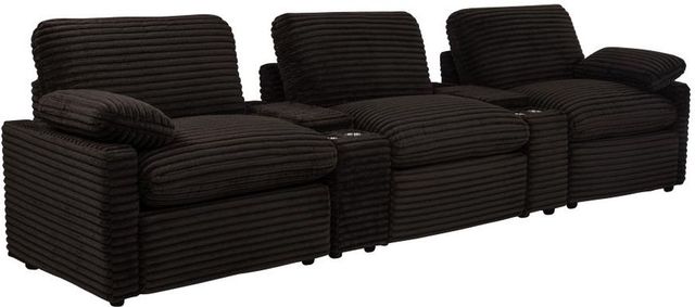 Coaster® Collins 5-Piece Chocolate Brown Power Reclining Home Theater-0