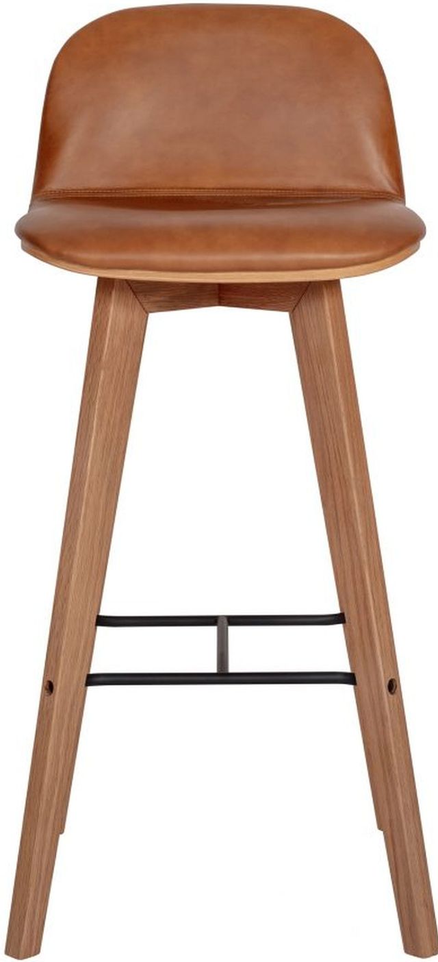 Moe's Home Collection Napoli Leather Tan Bar Stool-0