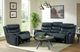 Elements International Aruba Pebble Navy Power Motion Sofa with Power Headrest-2