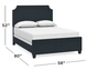 Bassett® Furniture Ventura Harbor Blue Full Panel Bed-1