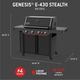 Weber® Genesis® E-430 Stealth® Edition 4-Burner Matte Black Freestanding Liquid Propane Grill-1