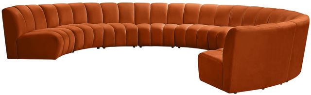 Meridian Furniture Infinity 9-Piece Cognac Modular Sectional-4