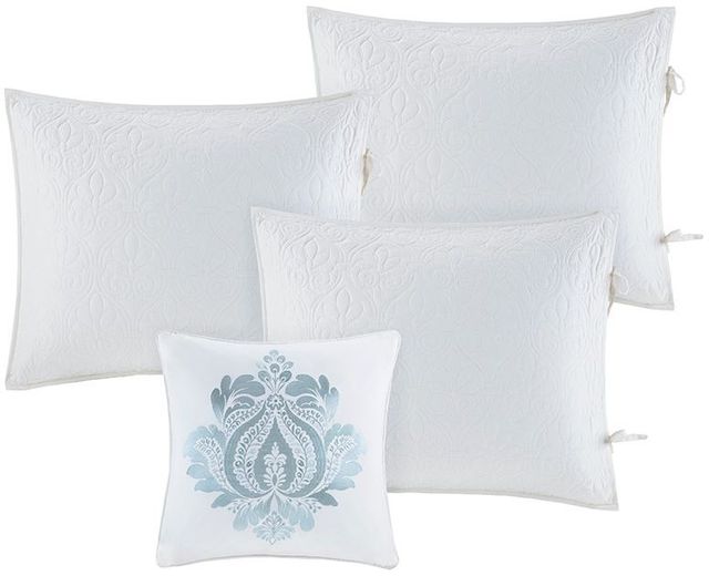 Olliix by Madison Park 6 Piece White Quebec Reversible Daybed Cover Set-2