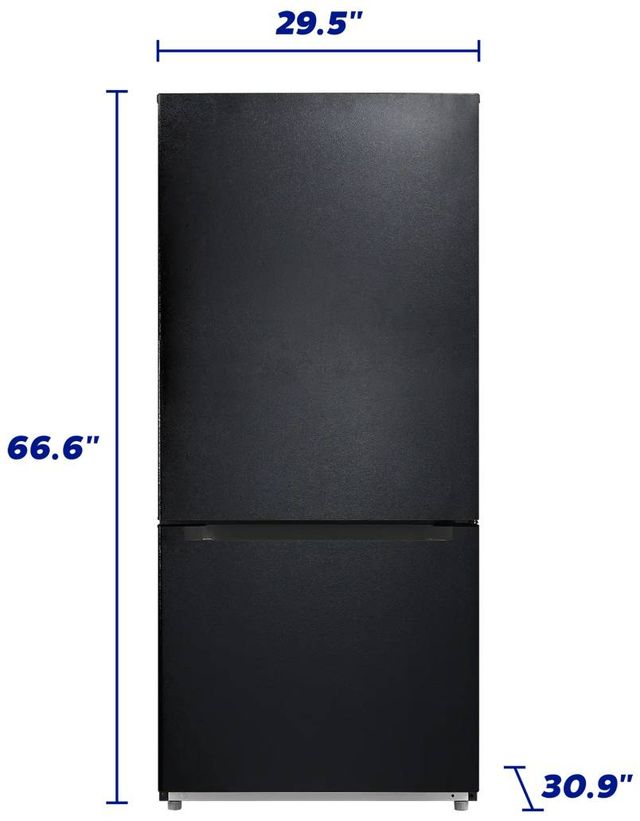 Element® 30 in. 18.7 Cu. Ft. Black Bottom Freezer Refrigerator -3