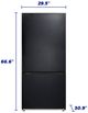Element® 30 in. 18.7 Cu. Ft. Black Bottom Freezer Refrigerator -3