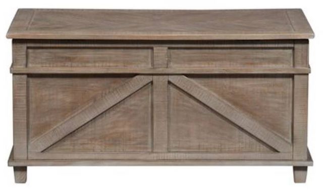 Liberty Furniture Parkland Falls Weathered Taupe Storage Trunk-4