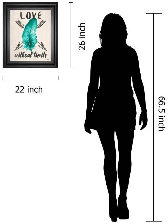 Classy Art Teal Fearless Limits II by Patricia Pinto Wall Art -2
