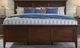 A-America® Westlake Cherry Brown Queen Panel Storage Bed-1