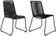 Armen Living Shasta Outdoor Black Stackable Dining Chair-2