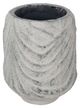 A & B Home Gray Planter with Line Patterns-0