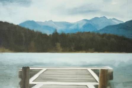 Stylecraft Blue/Gray/Green/Light Blue/Off-White Wall Art-1